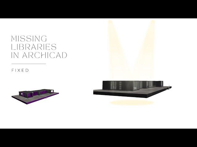 Missing Libraries In Archicad | FIXED