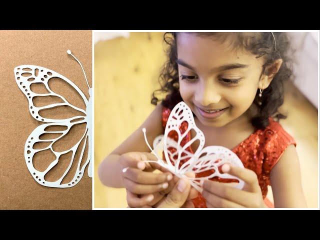 How To Make Someone Smile With Butterfly Craft #papercraft #papercutting #papercrafts #butterfly