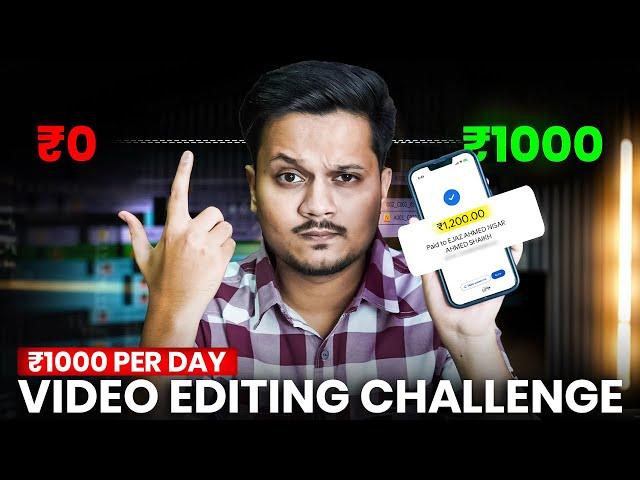 How To Earn ₹1000 Per Day As a Video Editor | Live Video Editing Challenge 