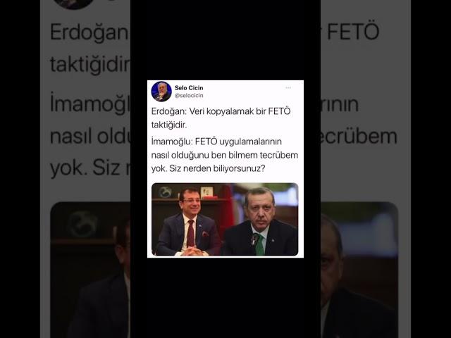 İmamoğlu erdoğana fetöcü diyor