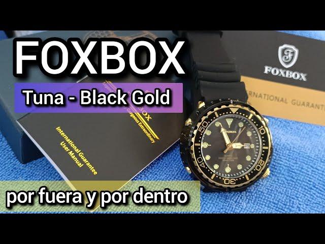 Reloj LIGE FOXBOX Tuna Black Gold / Negro Oro UNBOXING y vistazo a la maquinaria que lleva