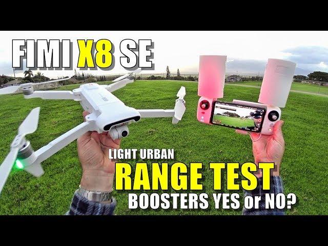 Xiaomi FIMI X8 SE Range Test - How Far Will It Go? With & Without BOOSTERS (Light Urban)