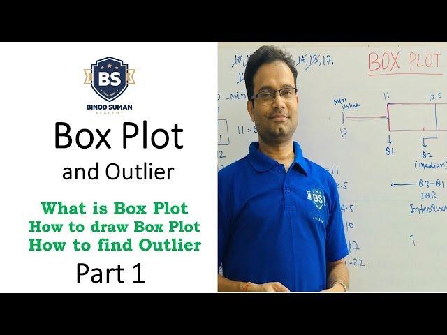 Box Plot - 1 | How to draw Box Plot and Outlier | Data Mining | Statistics