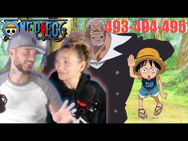 LUFFY'S BACKSTORY! | One Piece Ep 493/494/495 Reaction & Discussion 