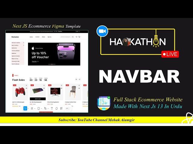 Figma Hackathon : Ecommerce Navbar in Minutes