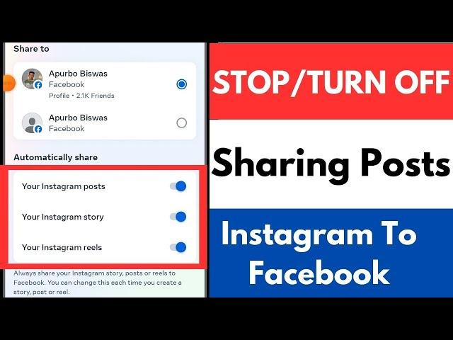 How To Stop Sharing Posts From Instagram To Facebook