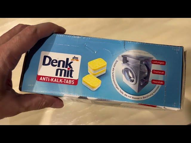 {How to] Denkmit tablet for cleaning with the washing machine ใช้ไงอะ? เดงมิท ก้อนล้างเครื่องซักผ้า