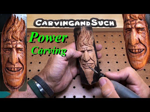 Smiley Power Carving Wood carving with Dremel-Foredom-Kutzall