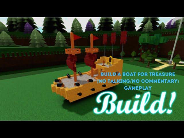 Build A Boat For Treasure Gameplay | No Talking/No Commentary | Roblox
