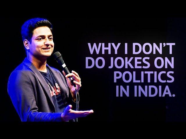 Why I Don't Do Jokes About Politics in India - Stand Up Comedy | Kenny Sebastian