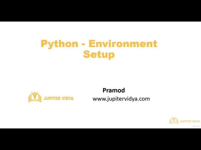 1.2 Setting Python Environment | Introduction | Learn Python Programming Step by Step Tutorials