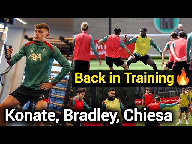 INSIDE TRAINING | Full Team Back to work, Konate & Bradley Return to Training ahead of TOTTENHAM