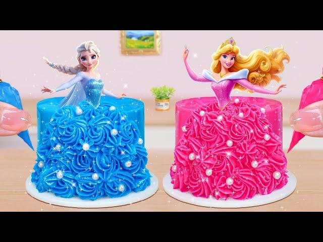 Princess Cake Making  Beautiful Miniature Disney Princess Cake Decorating Mini Cakes Idea