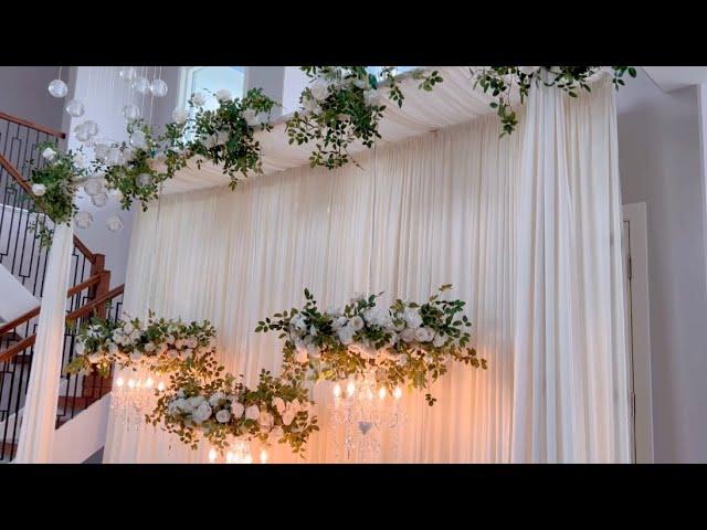 DIY - Floral Hoops with Chandelier DIY- wedding decor