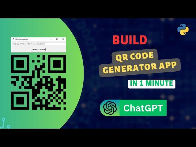 Build a QR Code Generator App using ChatGPT #chatgpt #openai