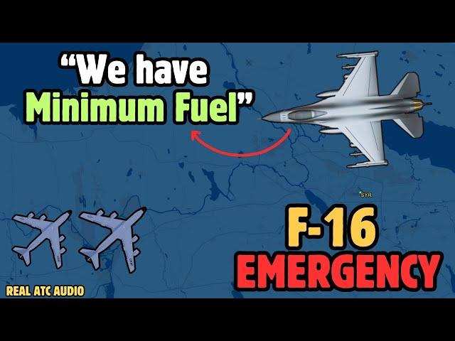 F-16 fuel emergency | Smart ATC coordinates for Aerial Refuelling