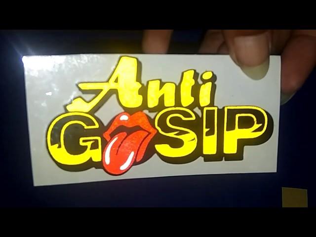 Anti gosip,,,cara buat stiker cuting