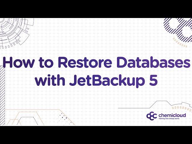 How to Restore Database Backups in cPanel using JetBackup 5