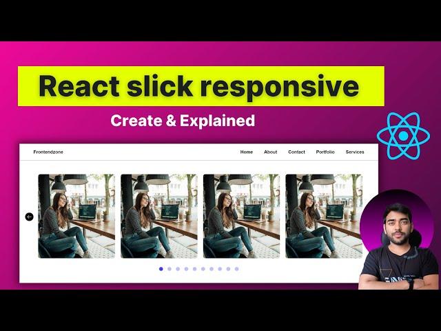 How to create responsive slick slider in react.js | part1  