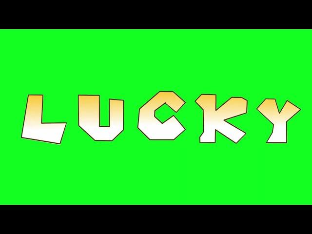 Paper Mario - The Thousand Year Door "Lucky" Missed Attack - HQ Green Screen