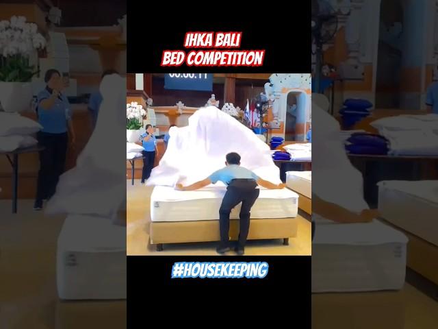 Bed Competition IHKA Bali #housekeeping #makeuproom #towelart #perhotelan