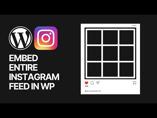 How To Embed Your Entire Instagram Feed In Your WordPress Website for Free?