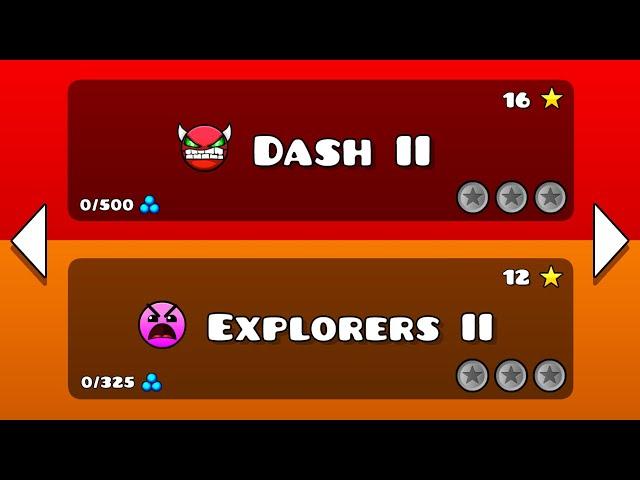 Dash II, and Explorers II | Geometry dash 2.2