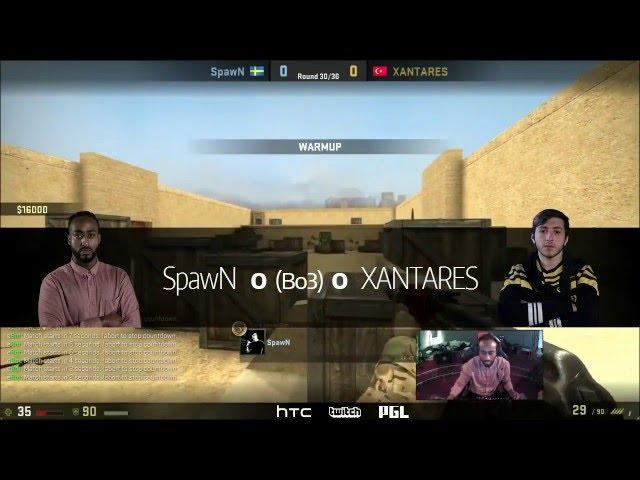 CS:GO SpawN vs XANTARES 1vs1 BO3