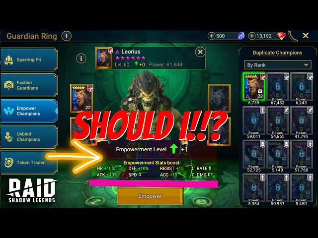 Should You Ever Empower Your Champions?? Raid: Shadow Legends