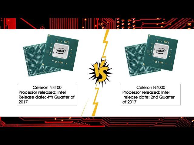 Which is Better? Intel Celeron N4100 or Intel Celeron N4000