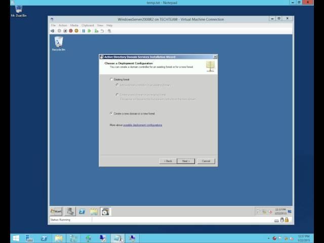 Active Directory Domain Controller installation