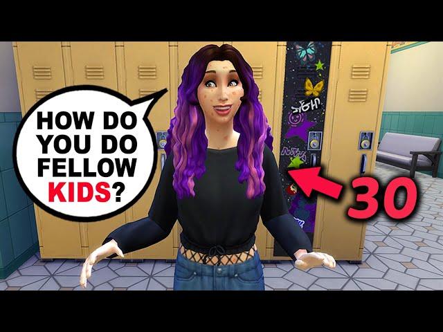 The Sims 4 ...but I'm A 30 Year Old Lady Pretending to be a High School Teen