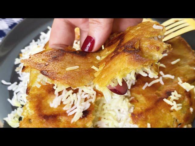 CRUNCH ALERT! : Master the Best Part of Persian Rice in minutes! (Tahdig)