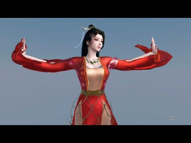 元宇宙 虚拟女神 月婵 玉生烟 游戏 舞蹈 MMD