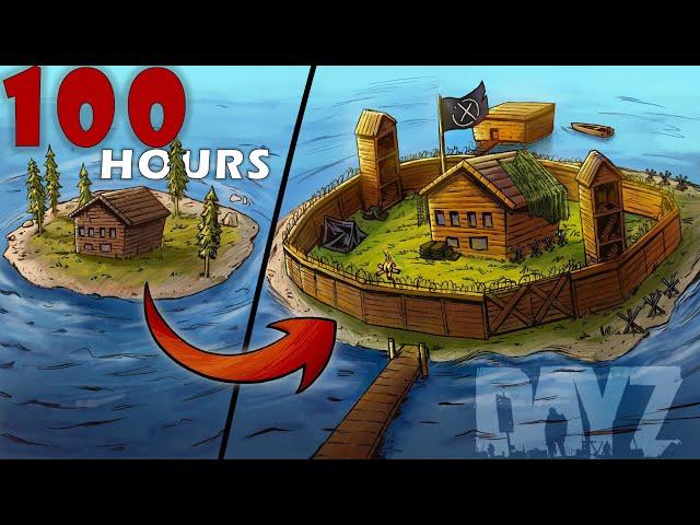 I Survived 100 HOURS on a DESERTED Island! - DayZ!