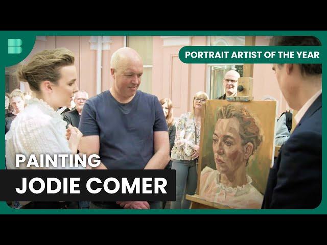 Jodie Comer Portrait Session - Portrait Artist of the Year - Art Documentary