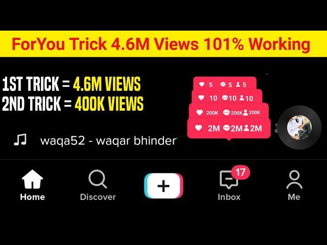 Tiktok 2 New Working ForYou Trick Video Viral With Proof | Tiktok ForYou Trick With Proof | ForYou