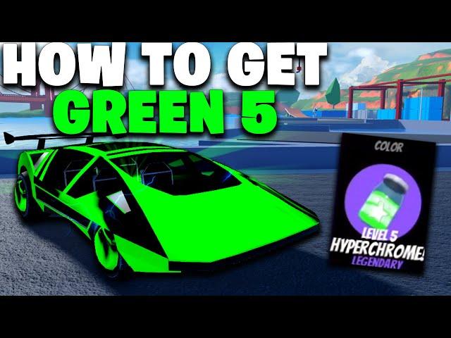 HOW TO GET A LEVEL 5 GREEN HYPERCHROME EASILY IN ROBLOX JAILBREAK