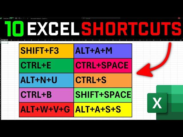 Top 10 Time-Saving Excel Shortcuts in 3 Minutes