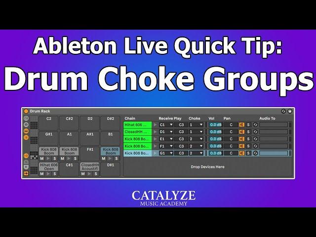 Ableton Live Quick Tip: Drum Rack Choke Groups