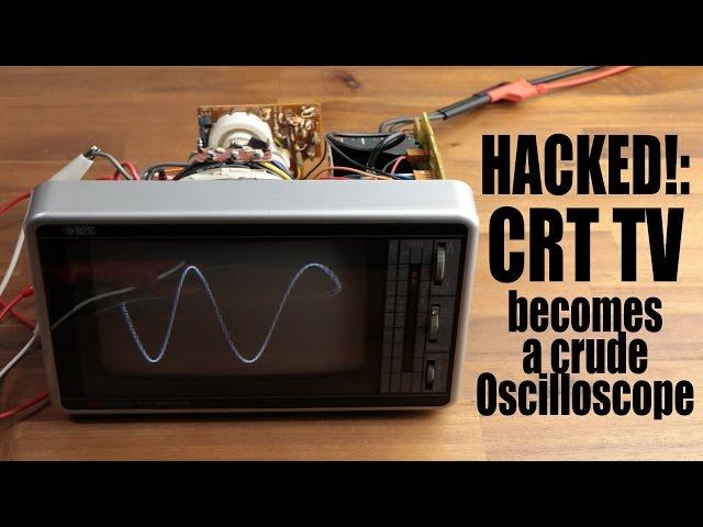 HACKED!: CRT TV becomes a crude Oscilloscope