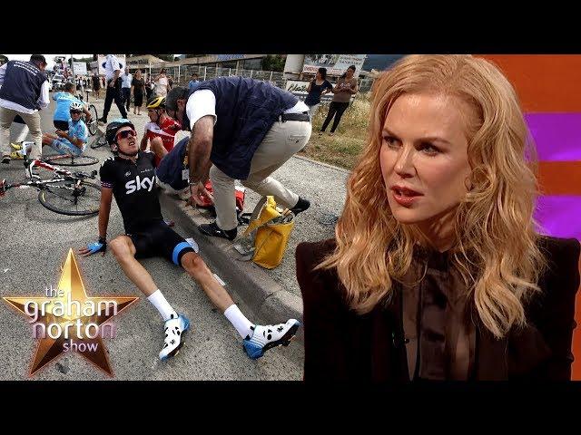 Nicole Kidman Stunned By Geraint Thomas’ Broken Pelvis | The Graham Norton Show