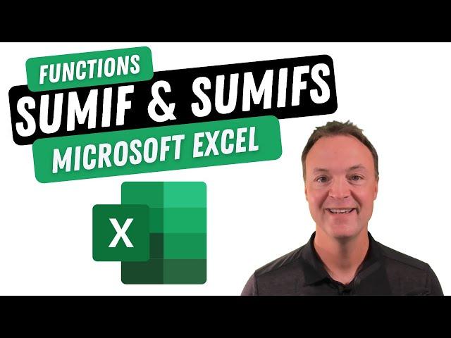 How to use the SUMIF and SUMIFS Functions in Microsoft Excel for Beginners