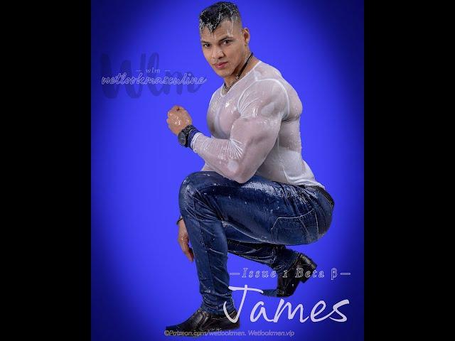 1 Beta JAMES | Wetlookmasculine | Hot bodybuilder in wet tight clothes.