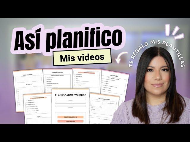 Cómo PLANIFICAR tus videos de YouTube  Te regalo el planificador