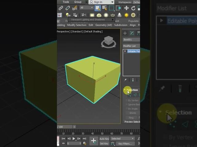 Creating Chamfer in 3ds max   ||  CHAMFER EDGE || EDIT POLY