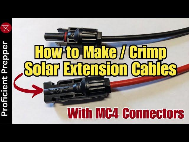 How to Build and Crimp Solar Extension Cables with MC4 Connectors