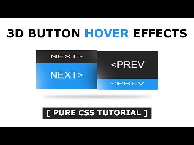 3D Button Hover Effect - CSS 3D transform Effects - CSS CREATIVE BUTTON WITH COOL HOVER EFFECT