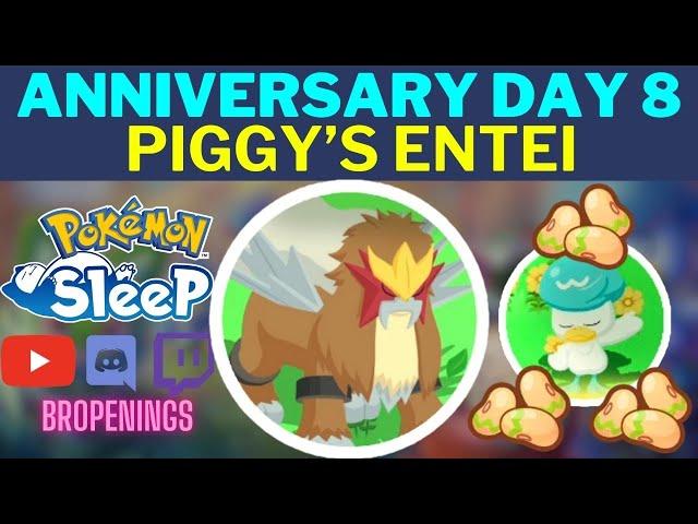 Anniversary Day 8 - Piggy's Wild Entei #pokemonsleep