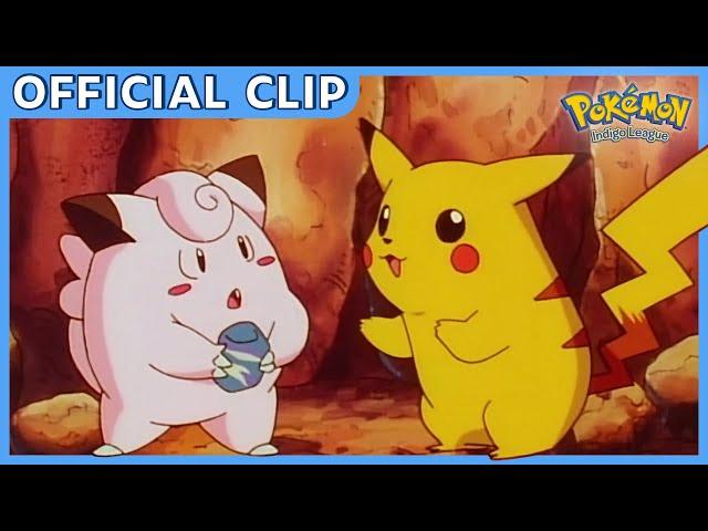 The Moon Stone and Clefairy! | Pokémon: Indigo League | Official Clip